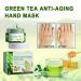 Green Tea Anti-Wrinkle Hand Mask - Hydrating Peel-Off Wax for All Skin Types (2 Pieces) - Nourish & Repair Calluses - Buy Online on SooperMarket.com