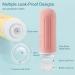 Peoyoye Travel Bottles Set - 89ml Silicone Containers for Toiletries Shampoo & Travel Essentials with Bag & Labels - Perfect for International Travel - Buy Online on SooperMarket.com
