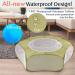Pawaboo Small Animals Playpen - Waterproof Pet Cage Tent with Breathable Cover, Indoor/Outdoor Fence for Small Pets - Avocado Green - Buy Online on SooperMarket.com