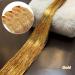 Gold Hair Tinsel Extensions - 250 Strands Holographic Sparkle Glitter for Women - Synthetic Straight Hair Decoration - 1200 Gold Strands - Buy Online on SooperMarket.com