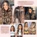 Invisible Wire Hair Extension Clip in Natural Wavy Synthetic 16 inch Brown mix Blonde - Adjustable Size, Secure Clips, Long Curly Secret Hair Piece for Women | [Brand Name] - Buy Online on SooperMarket.com