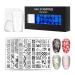 Wirlsweal Nail Art Template Set - DIY Steel Stamp Plate Kit for Nail Salon Decorations - Buy Online on SooperMarket.com