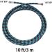 SAGUD 10ft Nylon Braided Airbrush Hose with 1/8 Size & Adapter for Most Airbrush Kits - Buy Online on SooperMarket.com