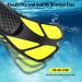 Adjustable Open Snorkeling Swim Fins - Light, Durable for Kids and Adults - Extra Small Yellow - Buy Online on SooperMarket.com