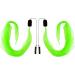 Diabolo UV Glow Poi - Green Angel Wings | Soft Spiral Poi for Beginners & Professionals | 60cm International Shipping - Buy Online on SooperMarket.com