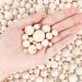 UOONY 800pcs Wooden Beads for Crafts - 7 Sizes Unfinished Natural Wood Bulk Beads for Garland, Macrame, Jewelry Making, DIY Farmhouse Decor - Buy Online on SooperMarket.com