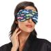 WELLDAY Bus Pattern Sleep Mask | Soft Comfort Blindfold for Men and Women | Adjustable Strap | Blockout Light for a Restful Sleep - Buy Online on SooperMarket.com