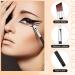 Angled Eyeliner Brush Set - Slanted Flat Angle Eye Liner & Eyebrow Brush Duo for Precision Makeup Application - Synthetic Bristles for Gel, Powder, Liquid, Cream Liners - Black - Buy Online on SooperMarket.com