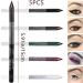 5PCS Eyeliner Pencil 5 Colors Waterproof Neon Eyeliner Waterproof Eyeliner Long-Lasting Gel Eye Liner Portable Eye Makeup for Girl Women Waterproof Eyeliner Eye Makeup Gel Eye Liner - Buy Online on SooperMarket.com