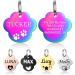 Yehanti dog brand with engraving - dog brand personalized with name telephone number and address stainless steel name tag for collar trailer brand for dogs cats and puppies (paw)
