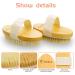 2 Pack Exfoliating Dry Brushes for Cellulite & Lymphatic Drainage - Body Scrub Set with Natural Bristles & Massage Nodules - Buy Online on SooperMarket.com