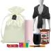 Gift Set for Women with Portable Kettle, Organic Herbal Tea, Honey, Hot Cocoa, Coffee and Pashmina Shawl | Birthday Gift Basket for Friendship, Self-Care Package, Teacher, Mom