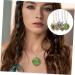 PLAFOPE Disfuser Necklace 5pcs Aromatherapy Necklace Essential Oil Aroma Diffuser Necklace Car Women Choker Alloy Perfume Miss - Buy Online on SooperMarket.com