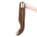 Curly Clip-In Ponytail Extensions - 55cm Wavy Synthetic Hair in Light Brown & Ash Blond for Women - Buy Online on SooperMarket.com