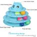 UPSKY 3-Level Cat Toy Roller Turntable with Colorful Balls - Interactive Fun for Kittens - Blue - Buy Online on SooperMarket.com