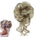 prinfantasy Messy Bun Hair Piece Hair Scrunchies Thick Curly Wavy Hair Piece Synthetic Donut Updo Hairpieces for Women Girls GBFQ009 GBFQ009 One Size