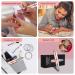 JUEMEL Portable Electric Nail Drill Kit 35000rpm - Professional Efile Set for Acrylic and Gel Nails - Manicure Pedicure Tool with 17pcs Bits and Accessories - Pink - Buy Online on SooperMarket.com