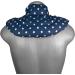 Cozy Neck Pillow with Stand-Up Collar - Stars Blue Linseed Heat Pad for Ultimate Comfort - Buy Online on SooperMarket.com