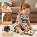Joyreal Montessori Busy Board | Educational Wooden Toys for Toddlers 2-4 Years | Motor Skills Development - Buy Online on SooperMarket.com