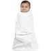 HALO Baby Sleeping Bag Swaddle | 1.5 TOG SleepSack | White 100% Cotton | Easy Zip Access | Newborn Sleep Sack | Boys & Girls 4-6 Months - Buy Online on SooperMarket.com