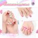 SAVILAND 168Pcs Press on Nails - Kids Nail Art | Glitter Gradient Stick on Nails for Girls Ages 8-12 | Short Acrylic Tips in Blue Pink White Silver - Buy Online on SooperMarket.com