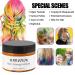 Kids Temporary Hair Color Wax Set - Perfect Gift for Girls, Ages 4-9 | Cosplay, Birthday Parties, Halloween, Christmas - 4 Colors (Red, Orange, Blue, Green) - Buy Online on SooperMarket.com