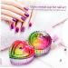Beavorty 10 Pcs colorful crystal cup acrylic nails glass storage bowl glass bowls monomer dishes with lids nail art cup colored glass monomer acrylic nail liquid nail brush manicure - Buy Online on SooperMarket.com