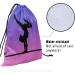 Purple Pink Gymnastics Grip Bag - Adjustable Water Resistant Girl Gymnastic Bag 9.25 x 12 - Buy Online on SooperMarket.com