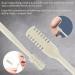 LIEUDAGE Nose Trimmers - Compact Waterproof Painless Manual Nose Hair Scissors for Men with Dual-Edged Blades & Soft Silicone Bristle Cleaners - International Shipping Available - Buy Online on SooperMarket.com