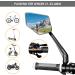Arkham Extra Large Bicycle Mirror - 360 Swivel Shatterproof & Durable - Universal Fit for E-Bikes & Standard Bikes (Left Handlebar 21-25.4mm) - Buy Online on SooperMarket.com