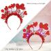 Vatocu LED Valentine's Day Headband Luminous Heart Headpiece Red Lips Headband Sequins Heart Hair Accessories for Holiday Wedding Birthday Party Gift - Buy Online on SooperMarket.com