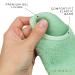 LE EMILIE 5 Toe Moisturizing Gel Socks | Healing Dry Cracked Heels | Lavender & Jojoba Oil Blend | 1 Pair Green Seafoam - Buy Online on SooperMarket.com
