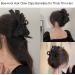 Zufio Claw Clip with Bow for Thin Hair - Black Hair Bow for Women and Girls - Buy Online on SooperMarket.com