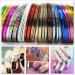 10 Rolls Mixed Colorful Nail Art Striping Tape Lines Width 2mm-Striping Tape for Nail Art-Nail Striping Tape Foil-Nail Striping Tape Thick-Nail Striping Tape with Dispenser-Self-Adhesive DIY Nail Art Tape - Buy Online on SooperMarket.com