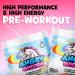 Yummy Sports Pre-Workout Powder for Women & Men - Dynamic Workout Supplements Powder for Clean Energy Boost Endurance and Focus - Preworkout Energy Drink Powder for Sports Gym Physical Training Mobility - 270G 60 servings - Blue Raspberry Flavor - Buy Online on SooperMarket.com