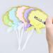 Cupcake Toppers 10 Pieces Paper Writable Cake Toppers for Birthday Baby Shower Party Celebration Cake Desert Decoration Blue Pink Purple Green Yellow - Buy Online on SooperMarket.com