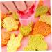 Cabilock 12 Pcs Biscuit Mold Christmas Embossing Mold Silicone Chocolate Mould Tool 3D Pink Pp Household - Buy Online on SooperMarket.com