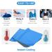 U-pick Cooling Towel(40" x 12") Soft and Breathable Chilly Towel Stay Cooling for Sports Workout Fitness Gym Yoga Pilates Travel Camping & More Gold/Blue/Jade/Dark Grey - Buy Online on SooperMarket.com