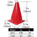 WOWGEEK 7 Inch Plastic Training Traffic Cones - Set of 10 Red Safety Cones for Soccer, Football, and Sport Training - Buy Online on SooperMarket.com