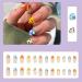 Buy Luvadeyo 24 PCs Press on Nails - Medium Almond Stiletto Fake Nails with Glue | Acrylic Nails for Women & Girls - Fast International Shipping - Buy Online on SooperMarket.com