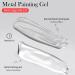 Metallic Painting Gel Nail Polish - Mirror Gold Liner Gel Polish - 3D Metal Painting Nail Varnish - Metal Painting Gel - Mirror Nails Finish - Nail Liner Painting Gel Polish DIY Nail Drawing at Home - Buy Online on SooperMarket.com