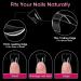 Krofaue Duck Nail Tips - 200pcs Acrylic Curved Nail Tips in Crystal Duck Feet Style | 10 Sizes Half Cover False Nails for Nail Salon - Buy Online on SooperMarket.com