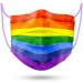 60PCS Face Masks Disposable Adult Unisex Rainbow Colors Individually Packaged Purple Elastic Ear Loops 3-Layer Light Soft Fit
