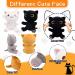 4PCS Mini Cat Plush Set - Kawaii Stuffed Animal Kit for Kids - Cute Cat Dolls for Halloween & Christmas - Black, Yellow, Grey, White - Buy Online on SooperMarket.com