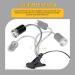 Tortoise Heat Lamp 50W UVA UVB Basking Lamp with 360 Rotatable Clip & Power Adapter 30cm Rotatable Gooseneck with 3 x 50W Heat Bulb Heating Light for Reptiles Lizard Turtle Snak Aquarium - Buy Online on SooperMarket.com