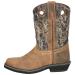Smoky Mountain Boots | Pawnee Series | Womens Western Boot | 9-Inch Height | Square Toe | Genuine Leather | True Timber Camo | Crepe Sole & Walking Heel | Man-Made Lining & Leather Upper | Steel Shank 5.5 Brown Oil Distress/Camo