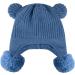 KAKU NANU Toddler Winter Hat with Double Pom Pom | Fleece Lined Beanie for Baby Boys and Girls | Blue | Ages 1-2 Years - Buy Online on SooperMarket.com