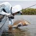 UPF 50+ Lightweight Performance Fishing Hoodie Shirt with Hood - Large, Arctic Blue - Buy Online on SooperMarket.com