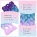 Tess Braids Extensions - 60 cm Jumbo Kanekalon Hair Braids (5 Pack) | Ombre Purple/Blue/Light Purple - Perfect for Box Braids | 100g/Bundle - Buy Online on SooperMarket.com