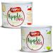 Tropgo - Belgium Apple Chips - 100% Fruit - Natural Healthy Snack - Fresh Red Apple Crisps 35gr - Recyclable Tin Fresh lock seal (2-Pack Red and Green) Red and Green 2-Pack